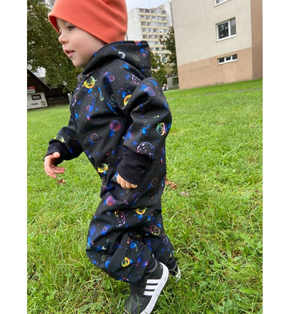 Kombinéza softshellová s kapucňou na zips Vesmir