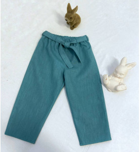 Pants Linen Blue